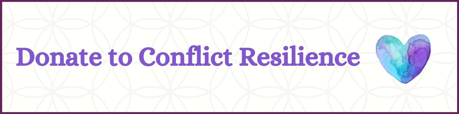 Donate to Conflict Resilience button