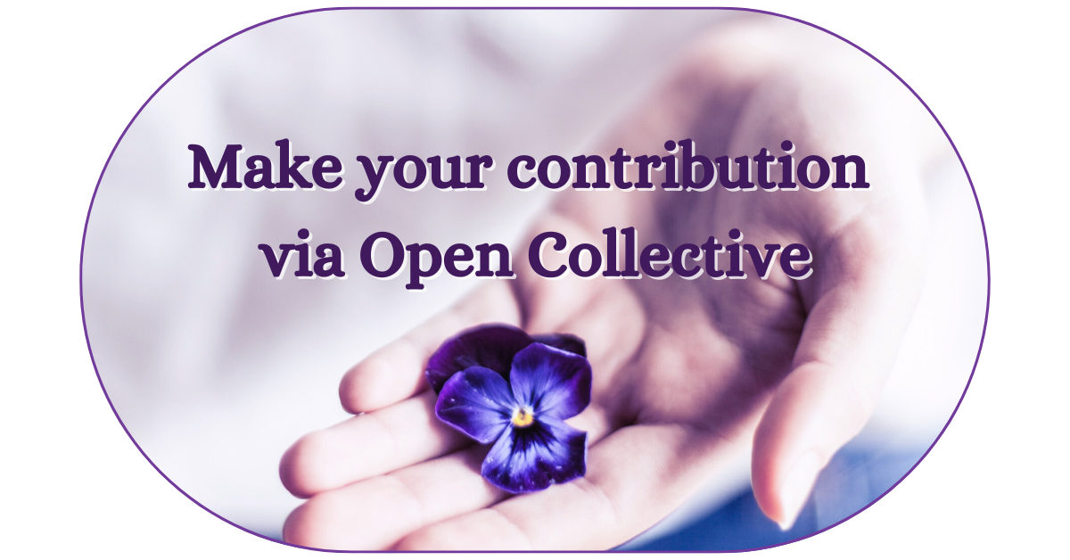 Button to contribute financially via Open Collective